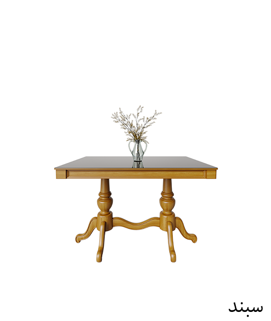 طاولة طعام سپند زجاجية بسيطة