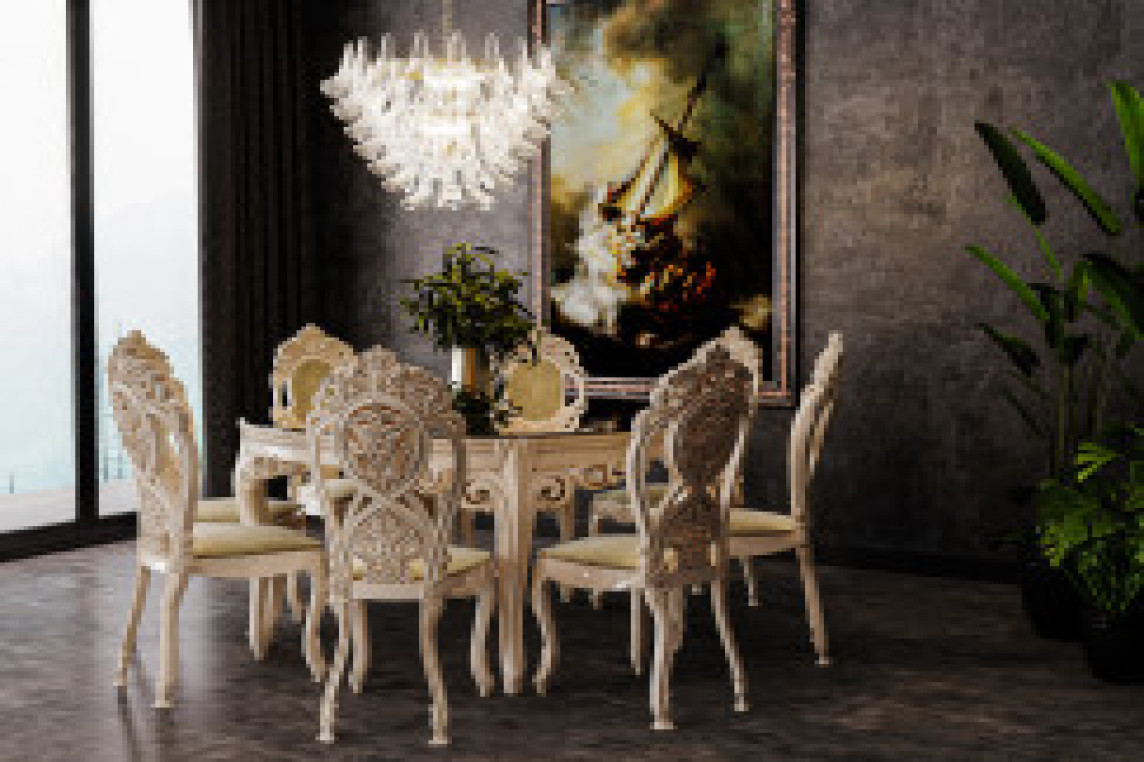 طاولة طعام مستطيلة